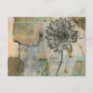 Vellum Floral I Postcard