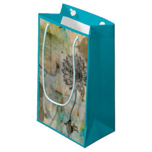 Vellum Floral I Small Gift Bag