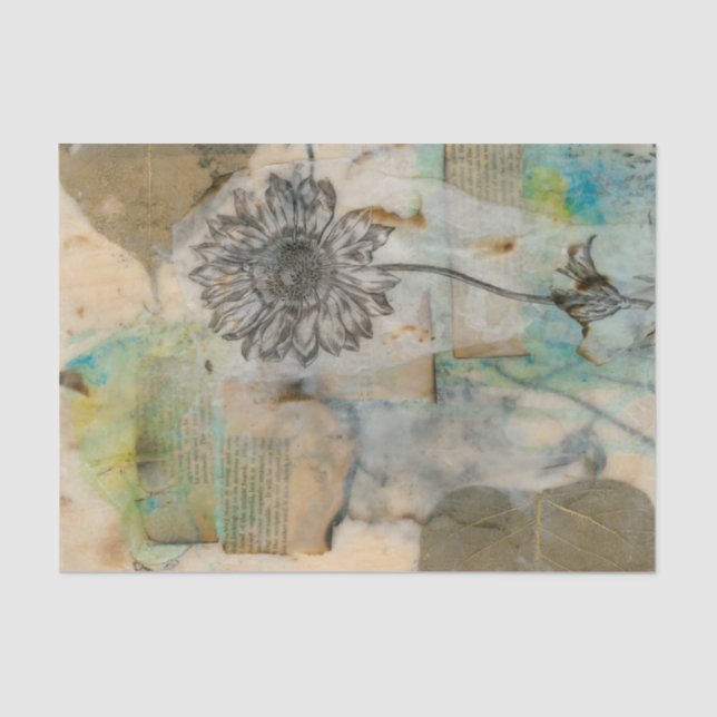 Vellum Floral I Tissue Paper (Front)