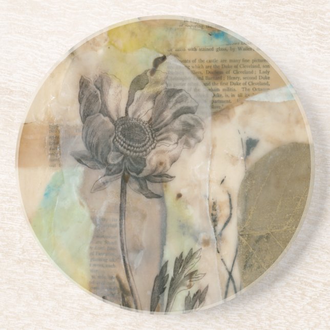 Vellum Floral II Coaster (Front)