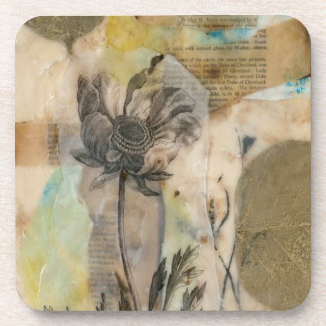 Vellum Floral II Coaster (Front)
