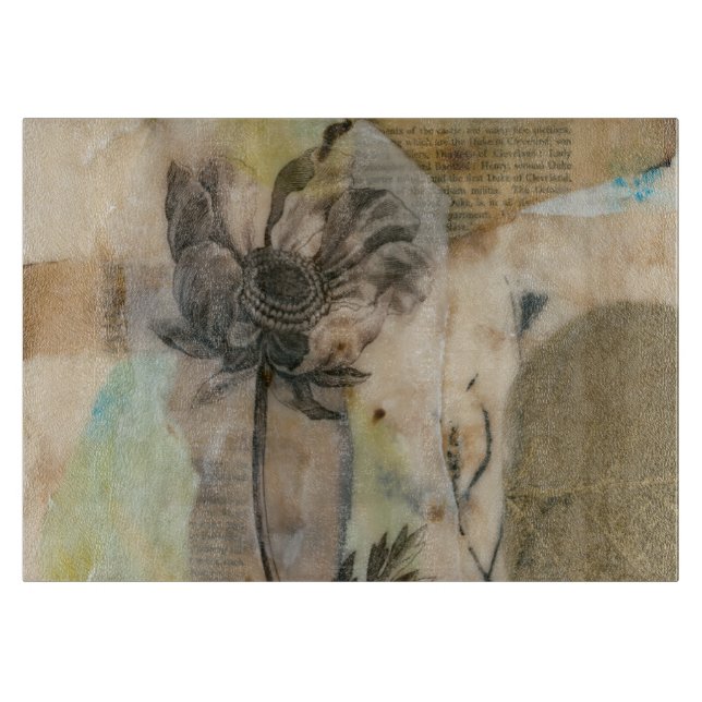 Vellum Floral II Cutting Board (Front)