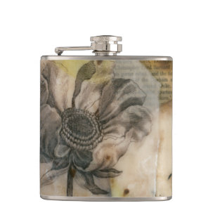 Vellum Floral II Hip Flask