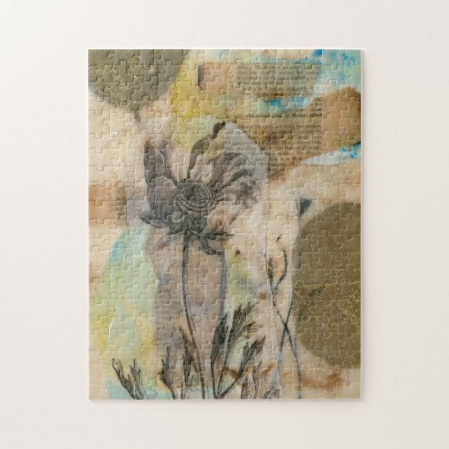 Vellum Floral II Jigsaw Puzzle (Vertical)