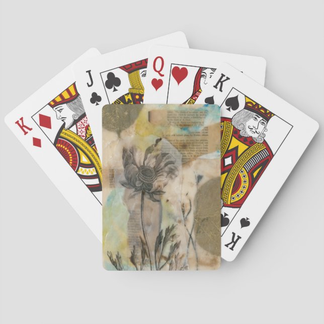 Vellum Floral II Playing Cards (Back)