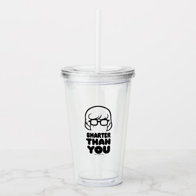 Velma "Smarter Than You" Graphic Acrylic Tumbler (Front)