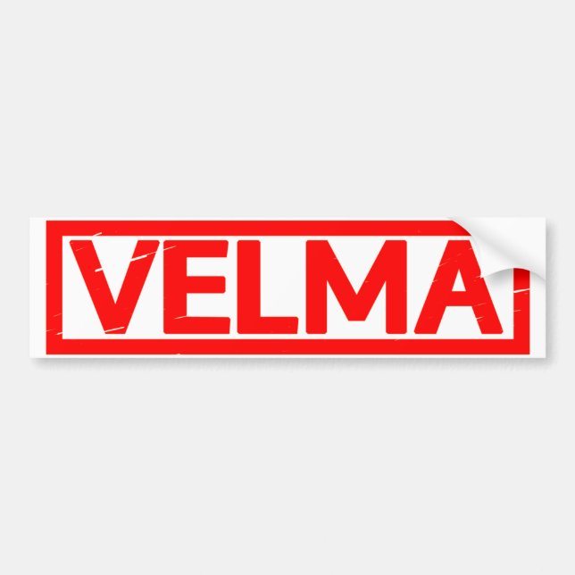 Velma Stamp Bumper Sticker (Front)