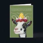 Velma the goat birthday card<br><div class="desc">Velma the goat sending birthday wishes</div>