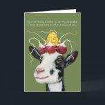 Velma the goat birthday card<br><div class="desc">Velma the goat sending birthday wishes</div>