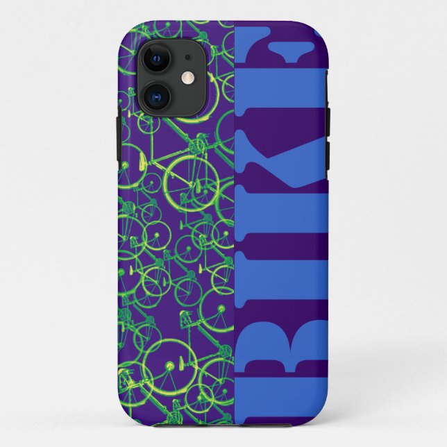 vélo . blue bike Case-Mate iPhone case (Back)