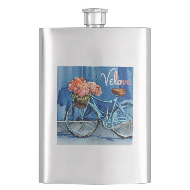 Velo Love Cycling Hip Flask (Front)