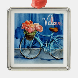 Velo Love Cycling Metal Tree Decoration