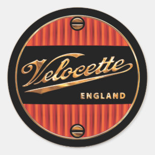 velocette Motorcycles Classic Round Sticker