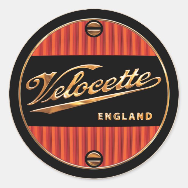 velocette Motorcycles Classic Round Sticker (Front)