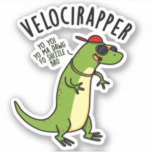 Veloci-rapper Funny Dinosaur Pun 