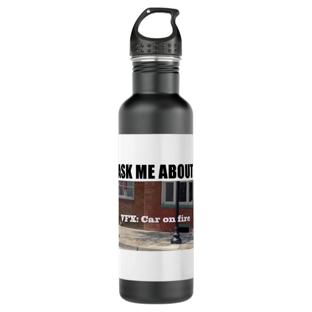 Velocipastor VFXcar on fire Classic T Shirt 710 Ml Water Bottle (Front)
