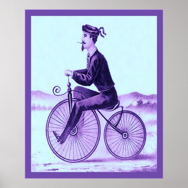 Velocipede ~ Vintage Tobacco Label Poster (Front)
