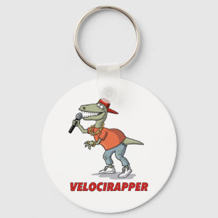 'Velocirapper' Tee Shirt. Key Ring