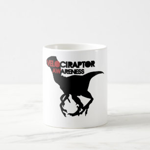 velociraptor awareness coffee mug