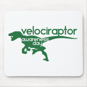 Velociraptor Awareness Day Mouse Mat
