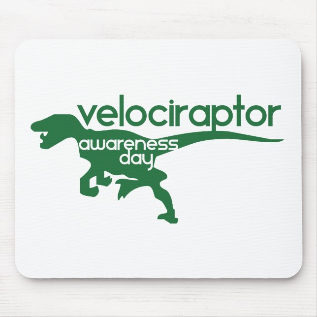 Velociraptor Awareness Day Mouse Mat (Front)