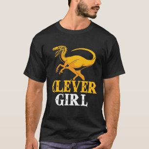 Velociraptor Clever Girl Mom Daughter Dinosaur T-Shirt
