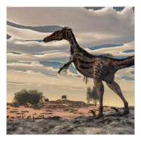 Velociraptor dinosaur - 3D render
