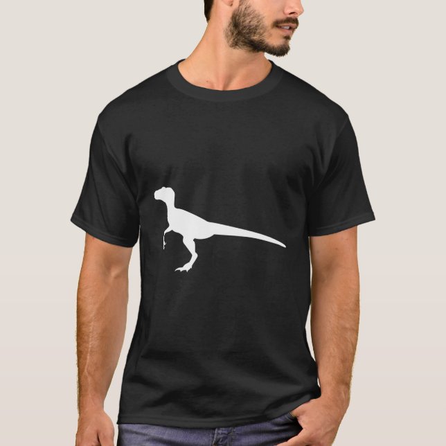 Velociraptor Dinosaur Hoodie T-Shirt (Front)