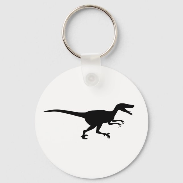 Velociraptor Dinosaur Key Ring (Front)