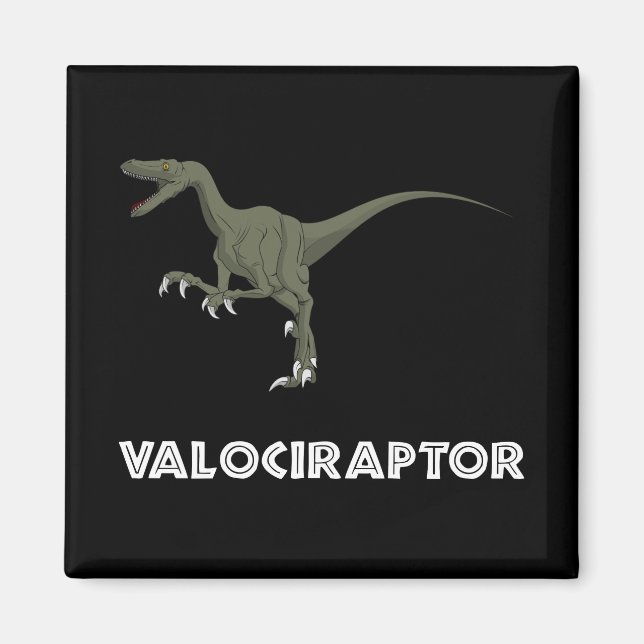 Velociraptor Dinosaur Magnet (Front)
