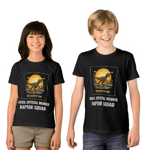 Velociraptor Dinosaur Prehistoric Moon Tri-Blend Shirt