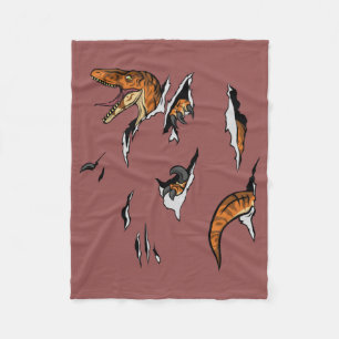 Velociraptor Escape Fleece Blanket