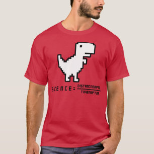 Velociraptor Funny Equation 4 T-Shirt