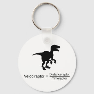 velociraptor funny science key ring