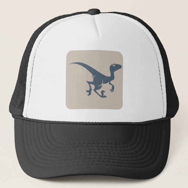 Velociraptor Icon Trucker Hat (Front)