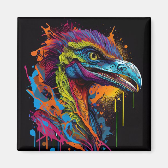 Velociraptor!! Magnet (Front)