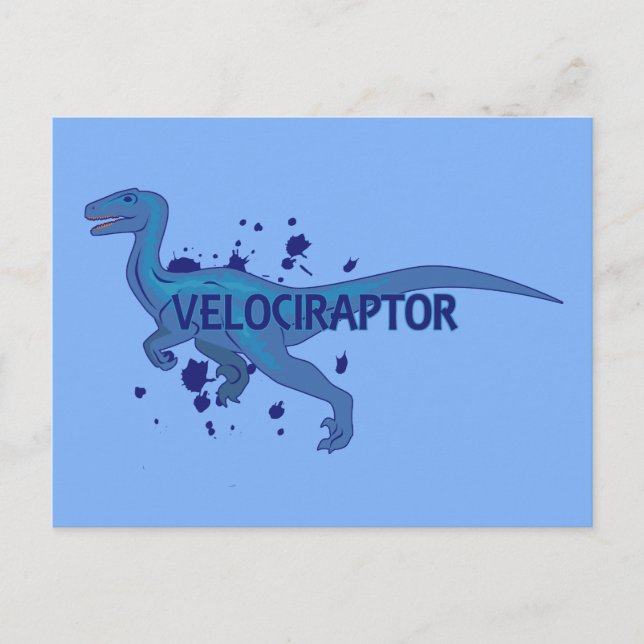 Velociraptor Postcard (Front)