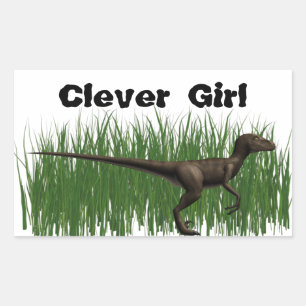Velociraptor Rectangular Sticker