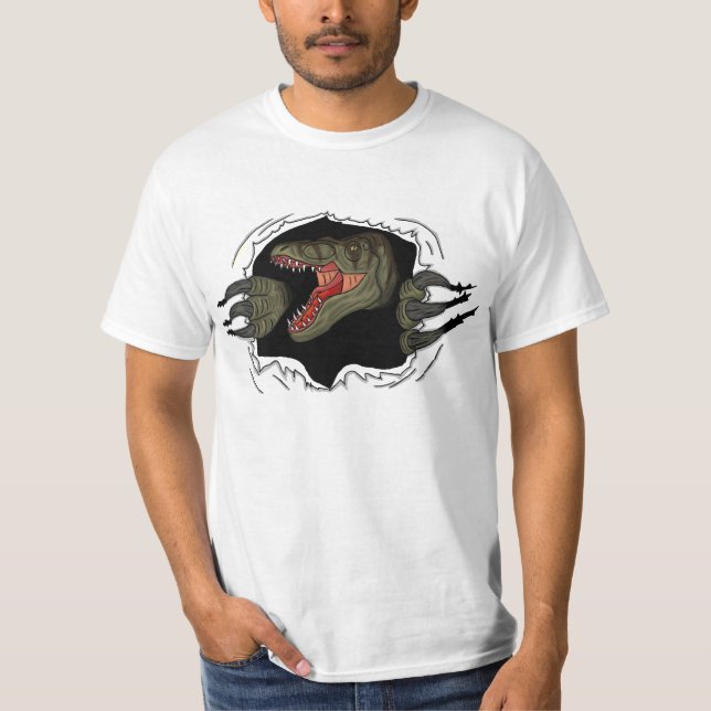 Velociraptor Ripping Through Shirt (Front)