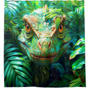 Velociraptor Shower Curtain