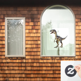 Velociraptor window cling