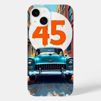 Velocity of 45: A Retro Celebration in Motion Case-Mate iPhone 14 Case
