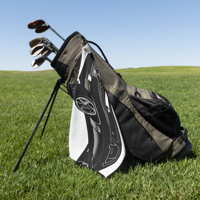 VelocityDrive Golf Towel: Muscle Car Edition Golf Towel (Green)