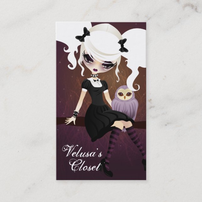Velusa Misery Business Card (Front)