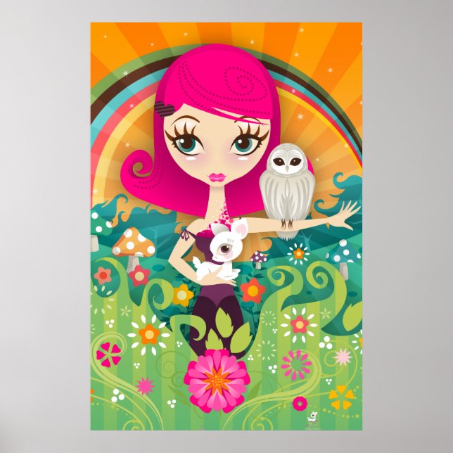 VelusaBerry Art Poster (Front)