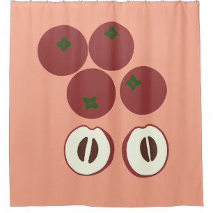 Velvet Apple Shower Curtain