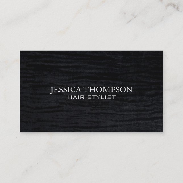 Velvet | Black Business Card (Front)