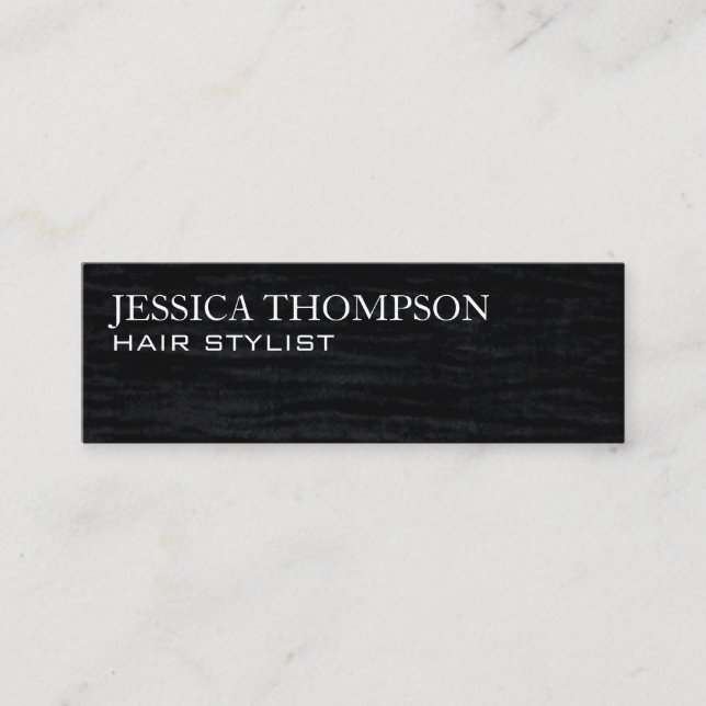 Velvet Black | Executive Mini Business Card (Front)