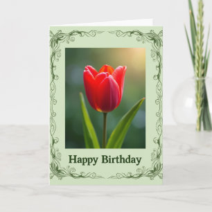 Velvet Bloom Birthday Card