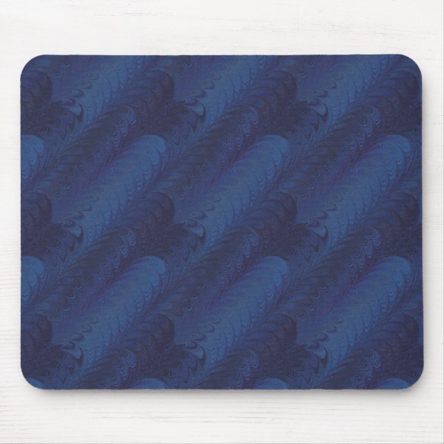 VELVET BLUE TEXTURE MOUSE MAT (Front)